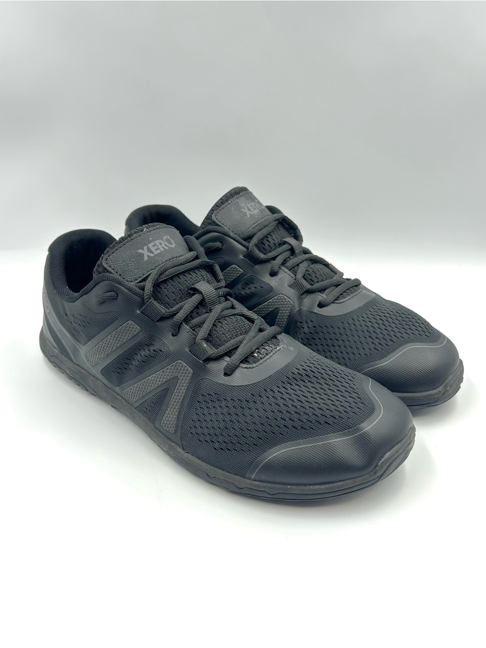 Xero HFS II Shoes Mens Size 9.5 Sneaker Black Minimalist Zero Drop Gym Athletic